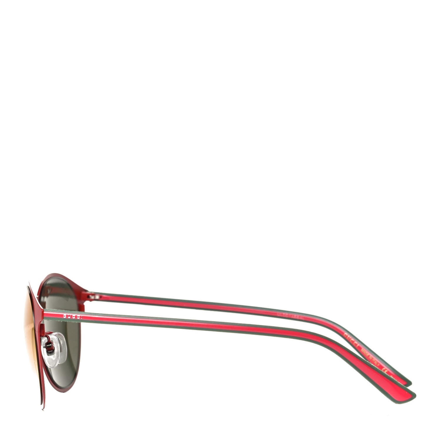 Gucci Round Sunglasses GG0504S Red Green 3 of 5