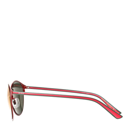 Gucci Round Sunglasses GG0504S Red Green 3 of 5