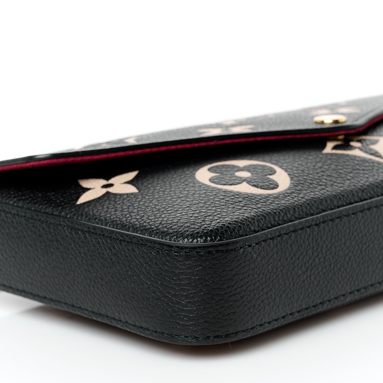 Louis Vuitton Empreinte Monogram Giant Felicie Pochette Black Beige 8 of 9