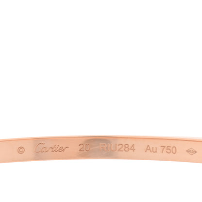 Cartier 18K Pink Gold 6 Diamond Small LOVE Bracelet 20 5 of 5