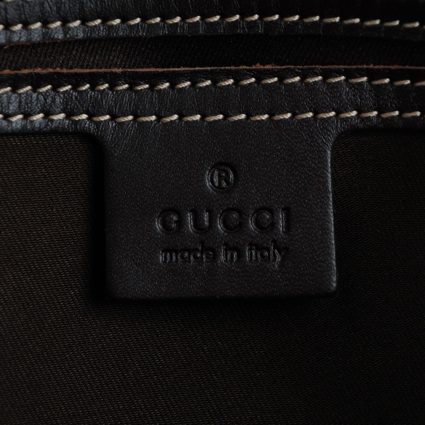 GG Plus Monogram Joy Vertical Tote Dark Brown