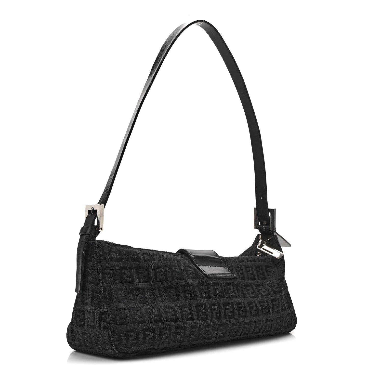 Fendi Zucchino Baguette Black 3 of 17