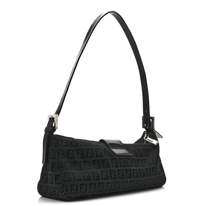 Fendi Zucchino Baguette Black 3 of 17
