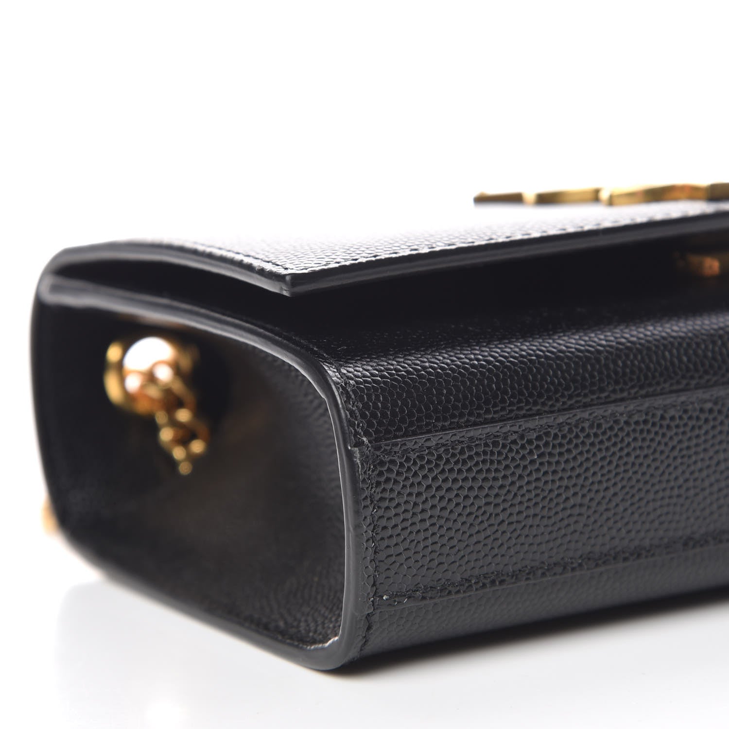 Saint Laurent Grain De Poudre Small Monogram Kate Satchel Black 5 of 8
