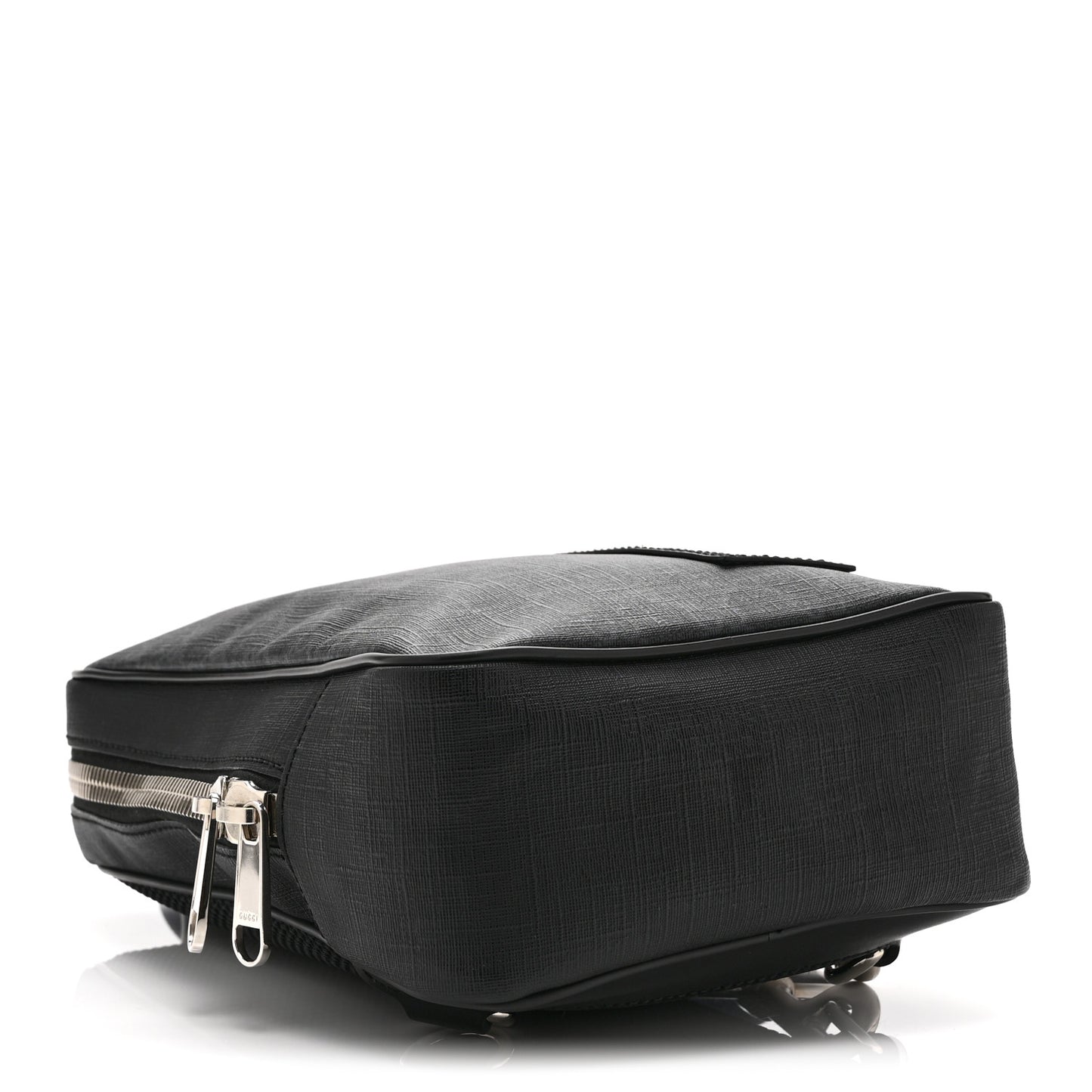 GG Supreme Monogram Web Belt Bag Black Grey