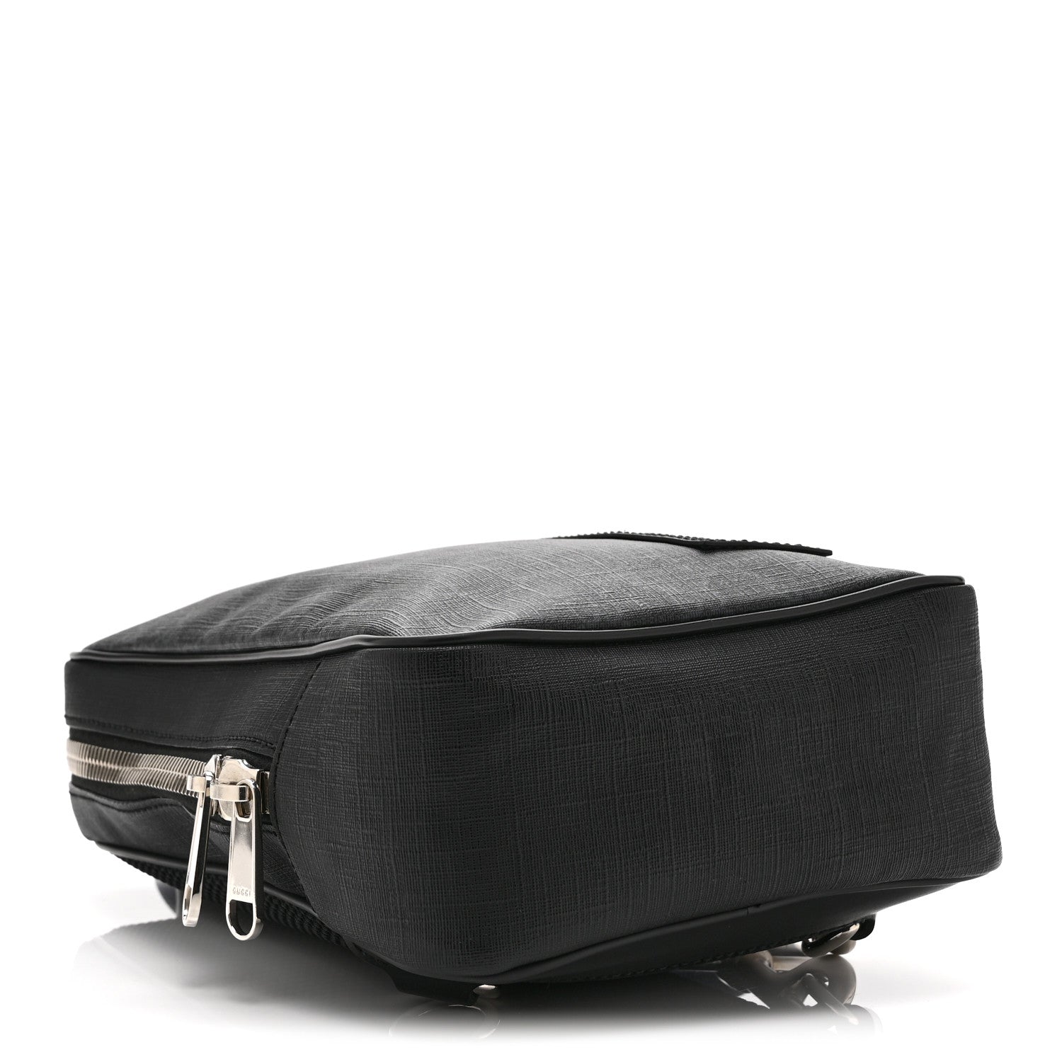 Gucci GG Supreme Monogram Web Belt Bag Black Grey 4 of 10