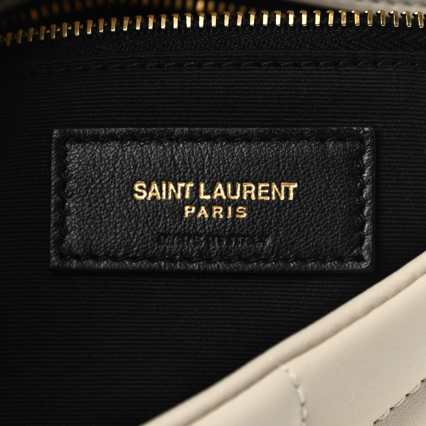 Lambskin Quilted Toy Loulou Puffer Monogram Chain Satchel Crema Soft