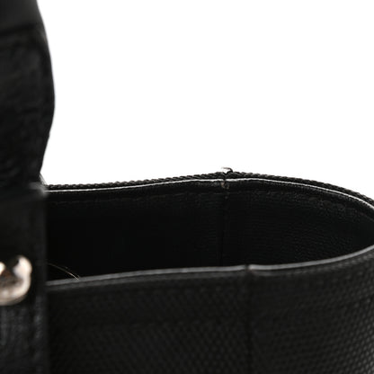 Chanel Coated Canvas Quilted Small Paris Biarritz Tote Black 13 of 13