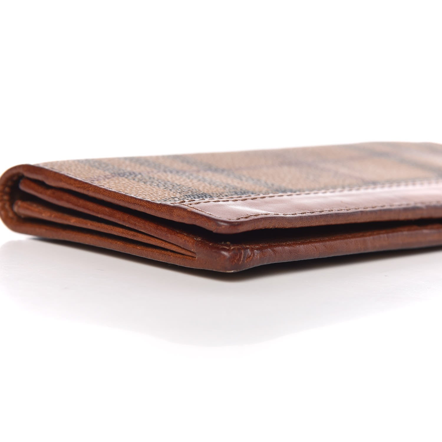 Burberry Haymarket Check Continental Wallet Tan 9 of 17