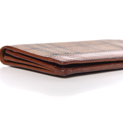 Burberry Haymarket Check Continental Wallet Tan 9 of 17