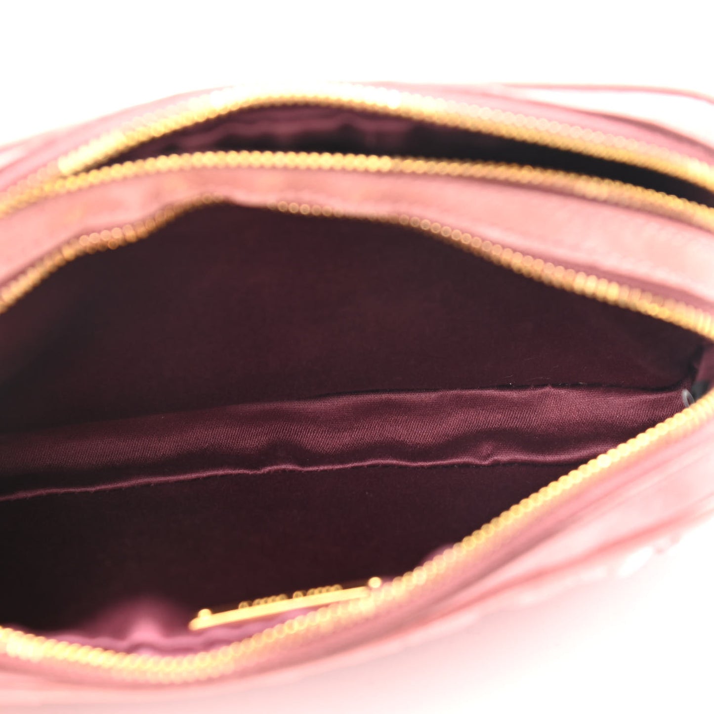 Nappa Matelasse Double Zip Chain Shoulder Bag