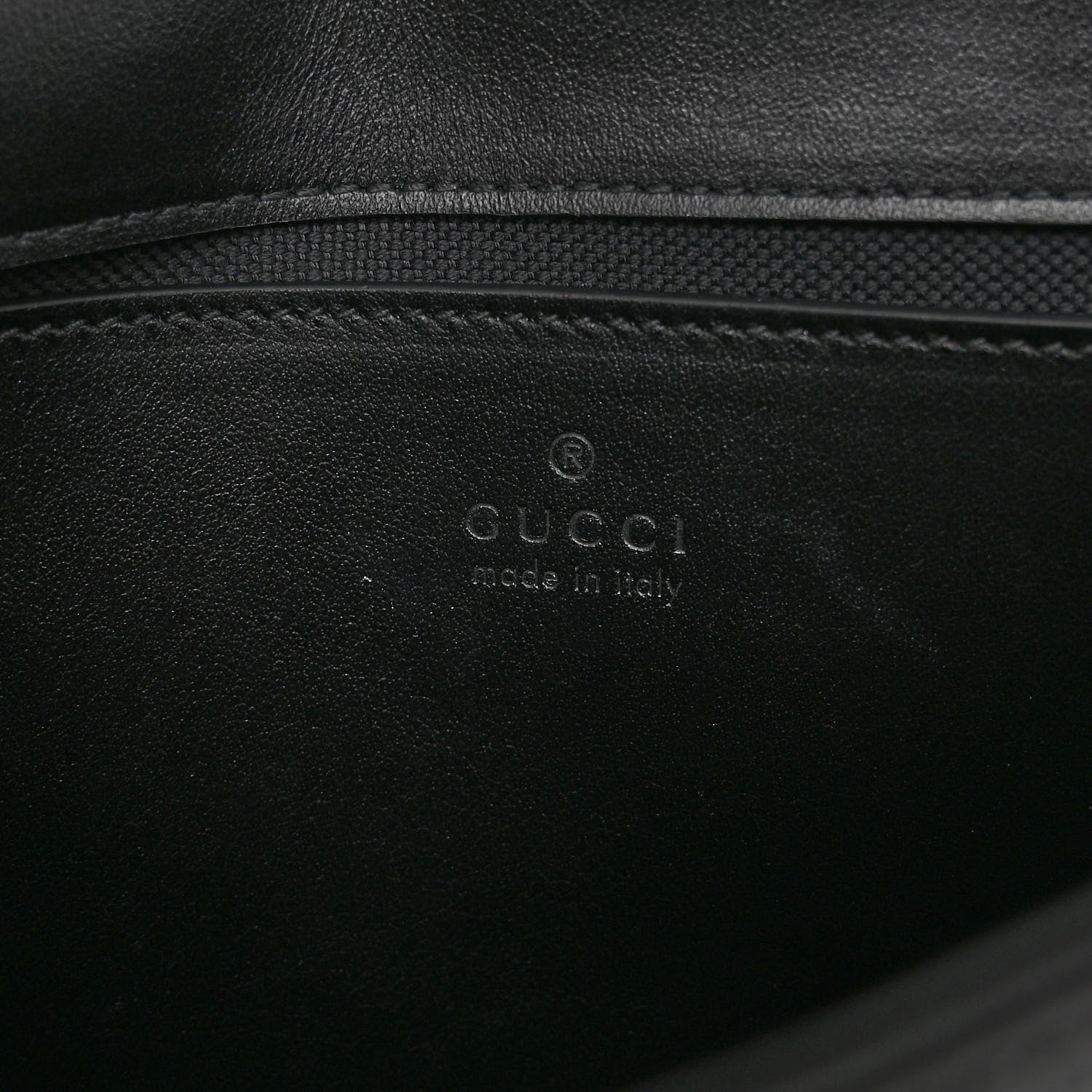 Gucci Calfskin Matelasse Monochrome Mini GG Marmont Shoulder Bag Black 6 of 9