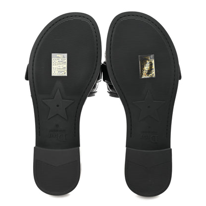 Christian Dior Calfskin Cannage Dio(r)evolution Slide Sandals 37 Black 5 of 8