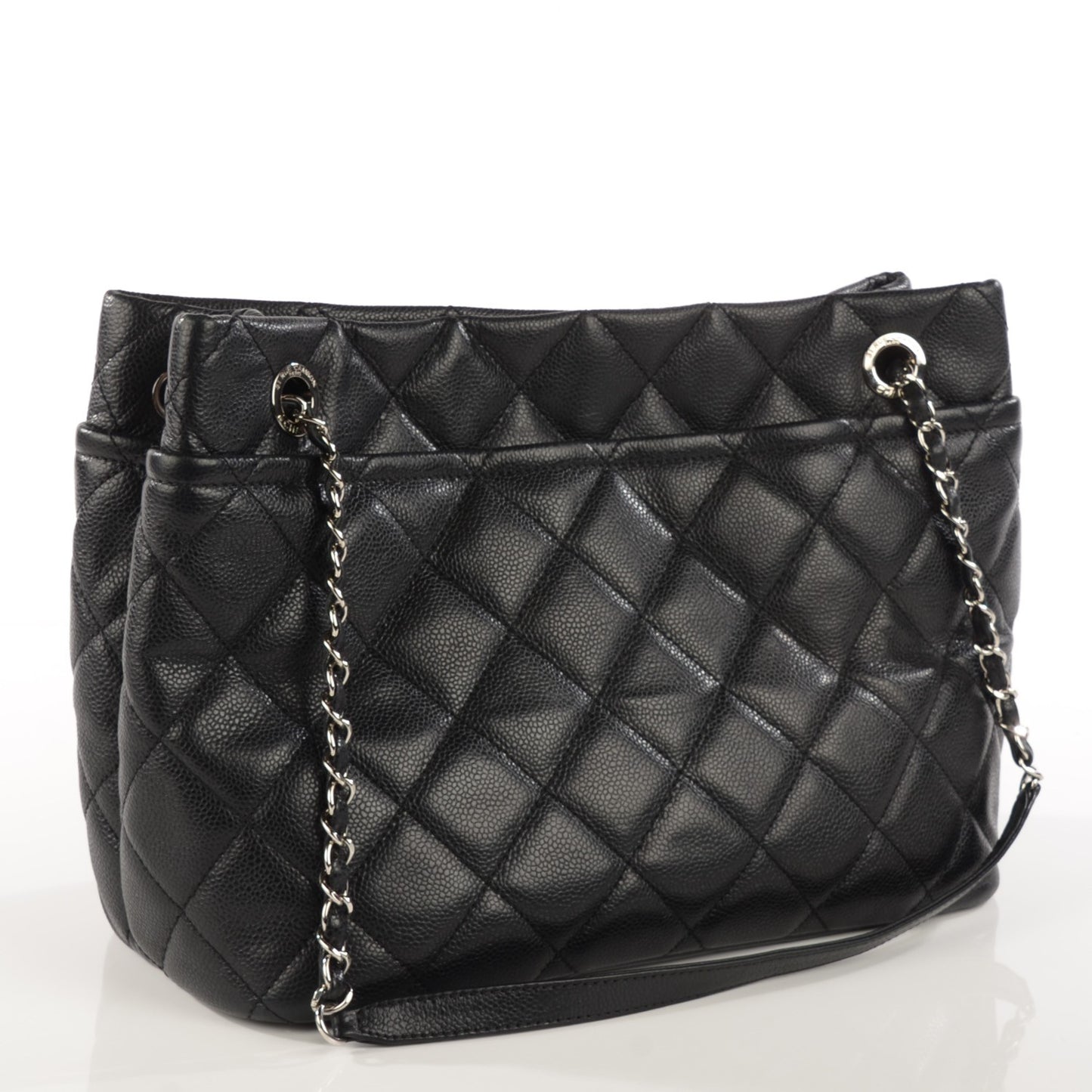 Caviar Quilted CC Timeless Soft Tote Black