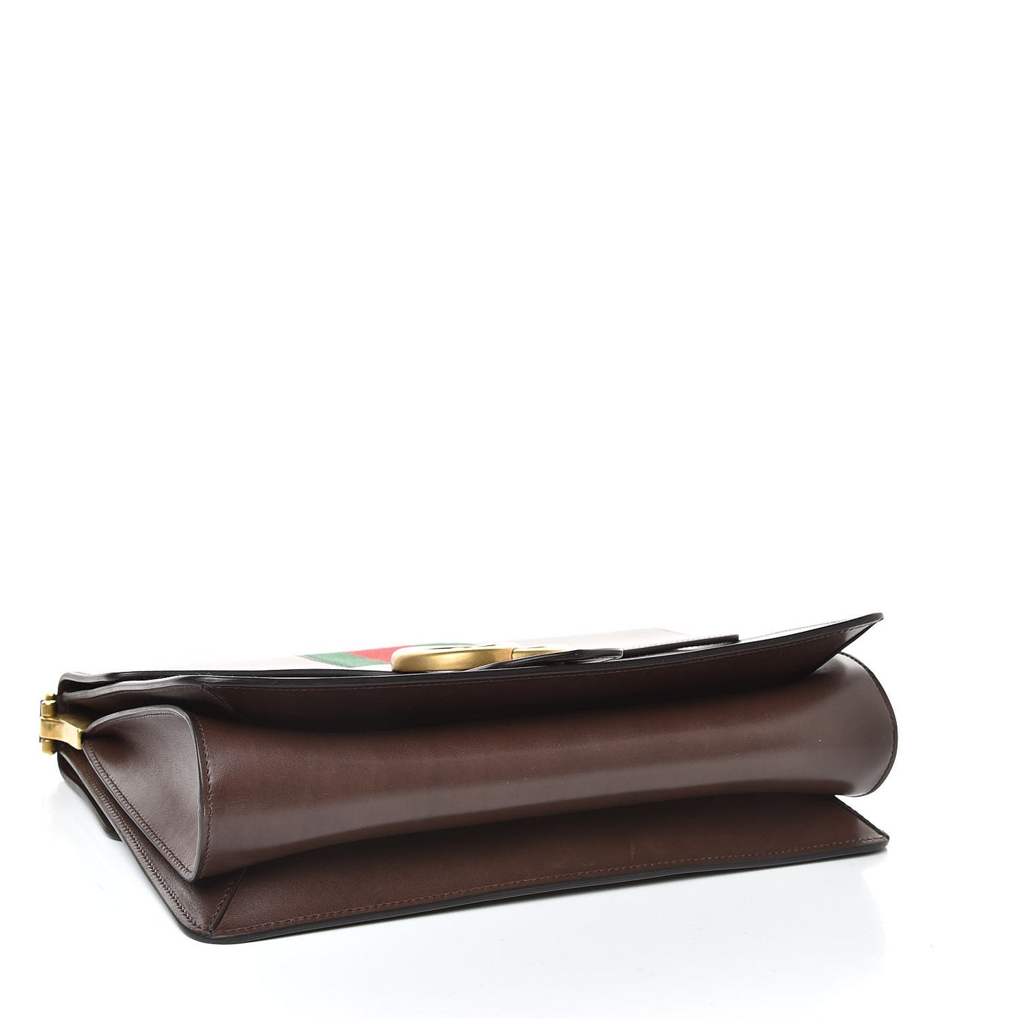 Tuscany Lux Calfskin Web GG Marmont Shoulder Bag Fondent