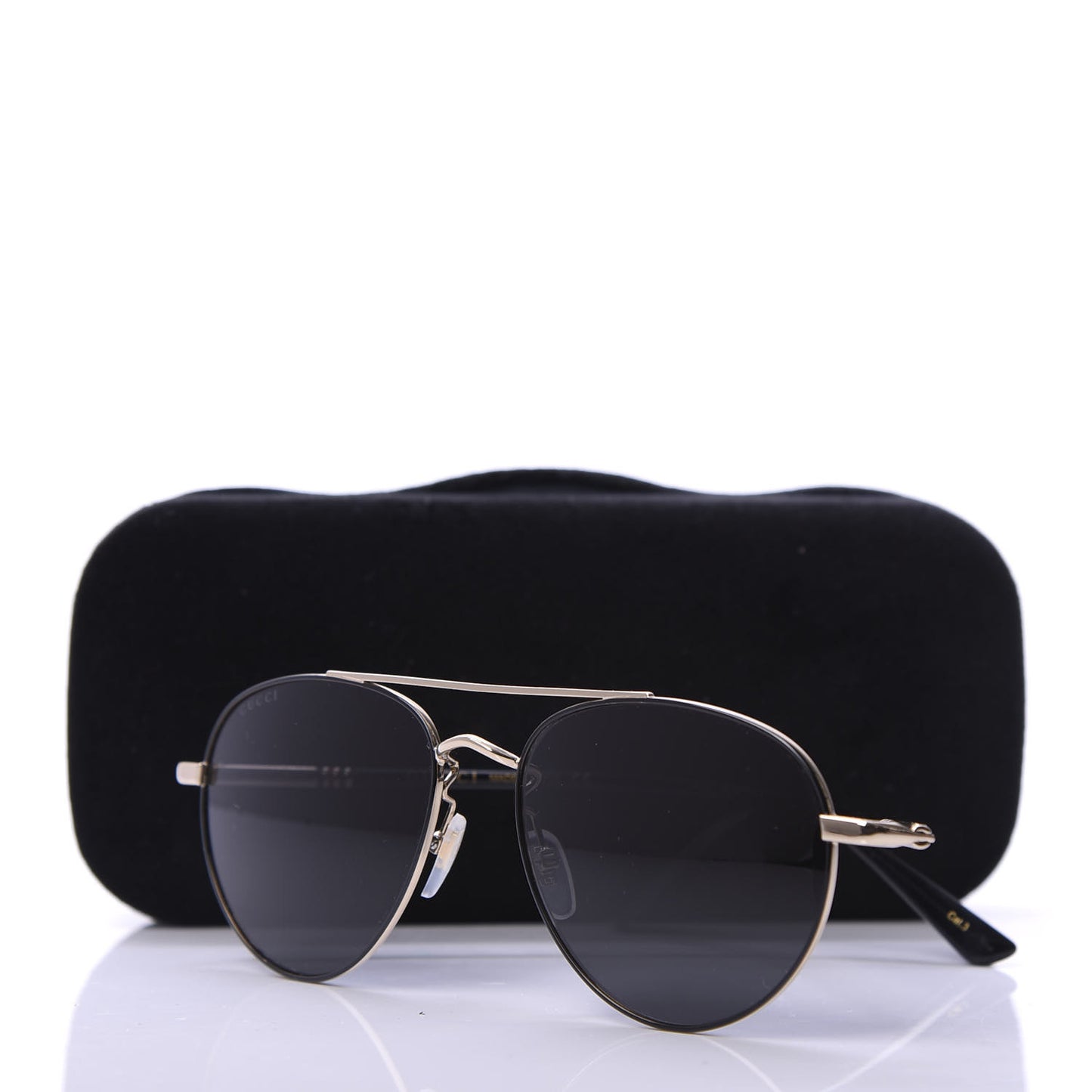 Metal Aviator Web Sunglasses GG0388S Black