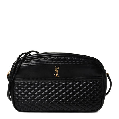 Saint Laurent Lambskin Quilted Victoire Camera Bag Black 1 of 7