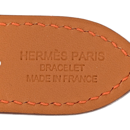 Hermes Epsom 42mm Apple Watch Single Tour Band Orange 3 of 4