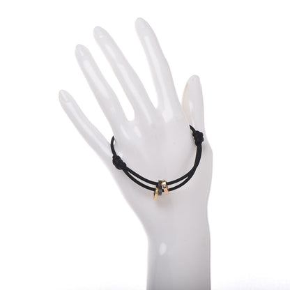 Cartier 18K Pink Yellow Gold Brown Ceramic Diamond LOVE Charity Bracelet Black 2 of 6
