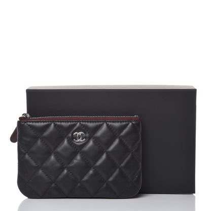 Chanel Lambskin Quilted Small Cosmetic Case Black 8 of 8