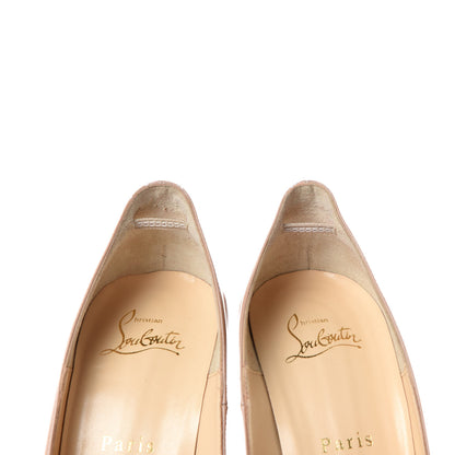 Christian Louboutin Kid Rolando 120 Pumps 37.5 Nude 8 of 9