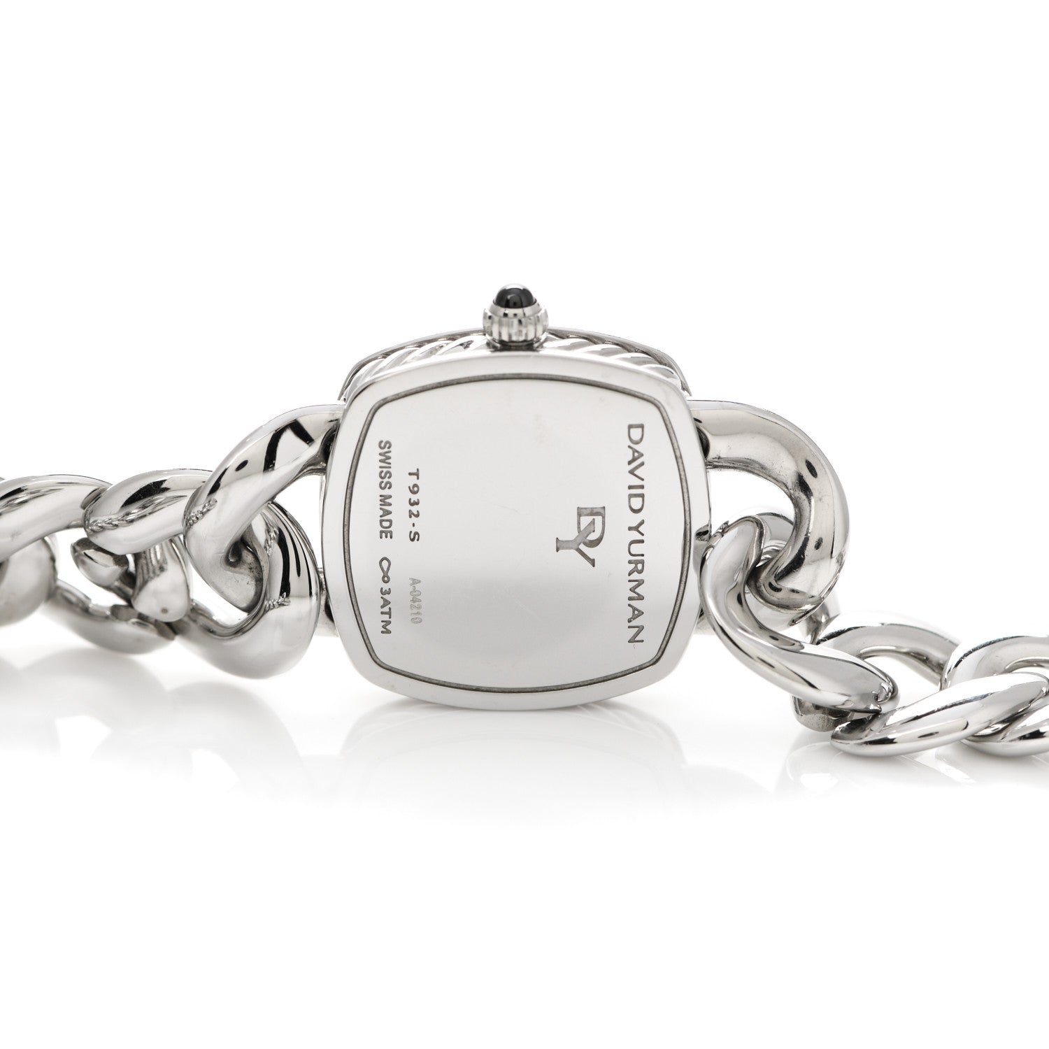 David Yurman Stainless Steel Diamond Bezel 23mm Albion Quartz Watch Black 4 of 4