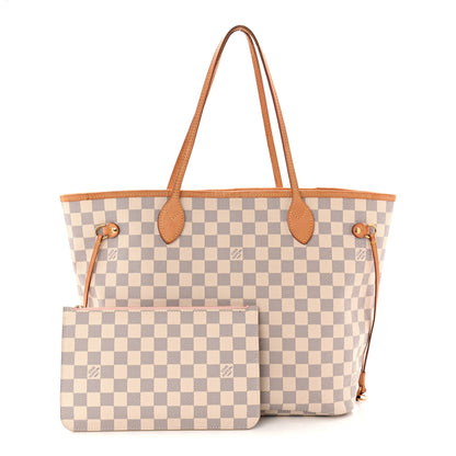 Louis Vuitton Damier Azur Neo Neverfull MM Rose Ballerine 3 of 13