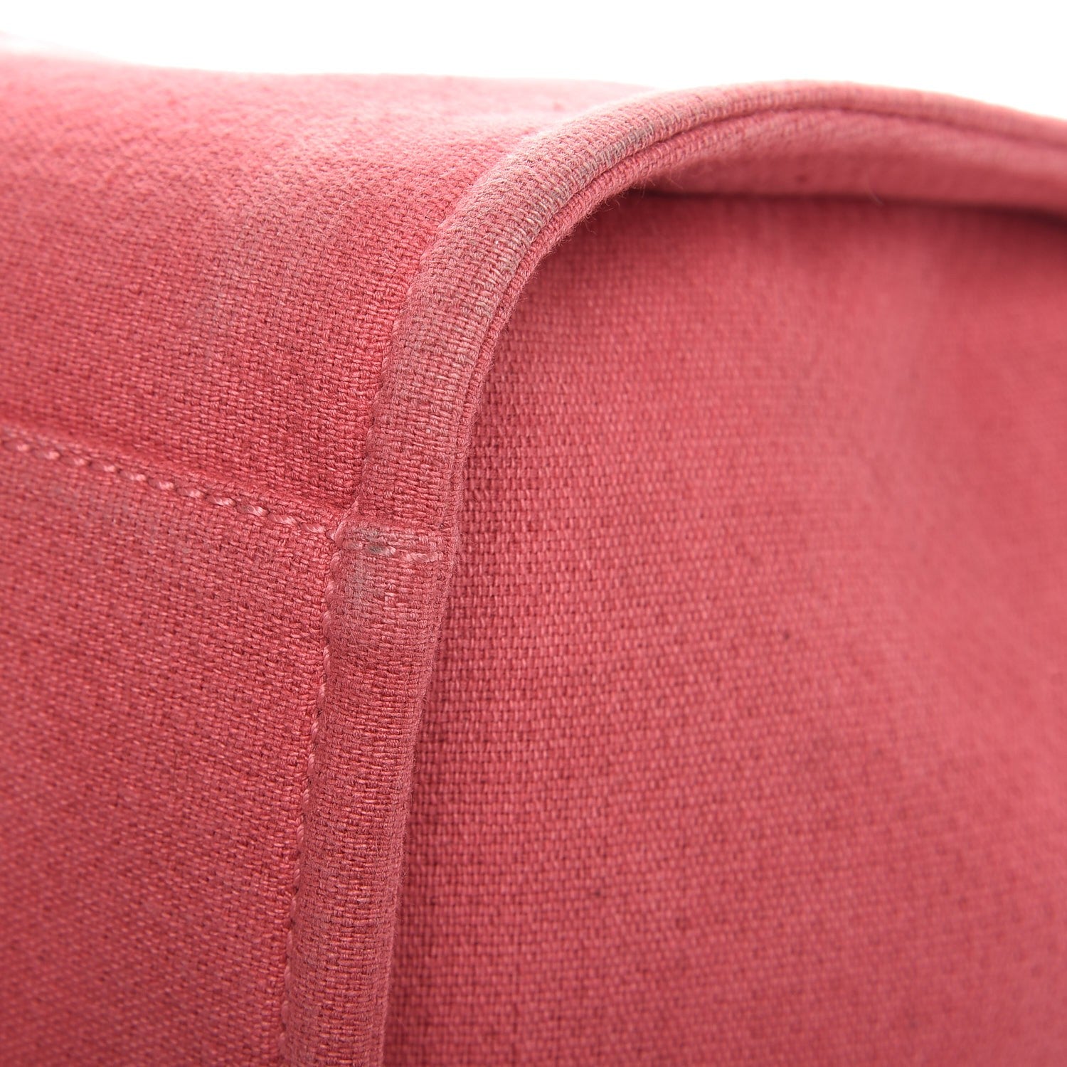 Chanel Canvas Large Deauville Tote Red 10 of 13
