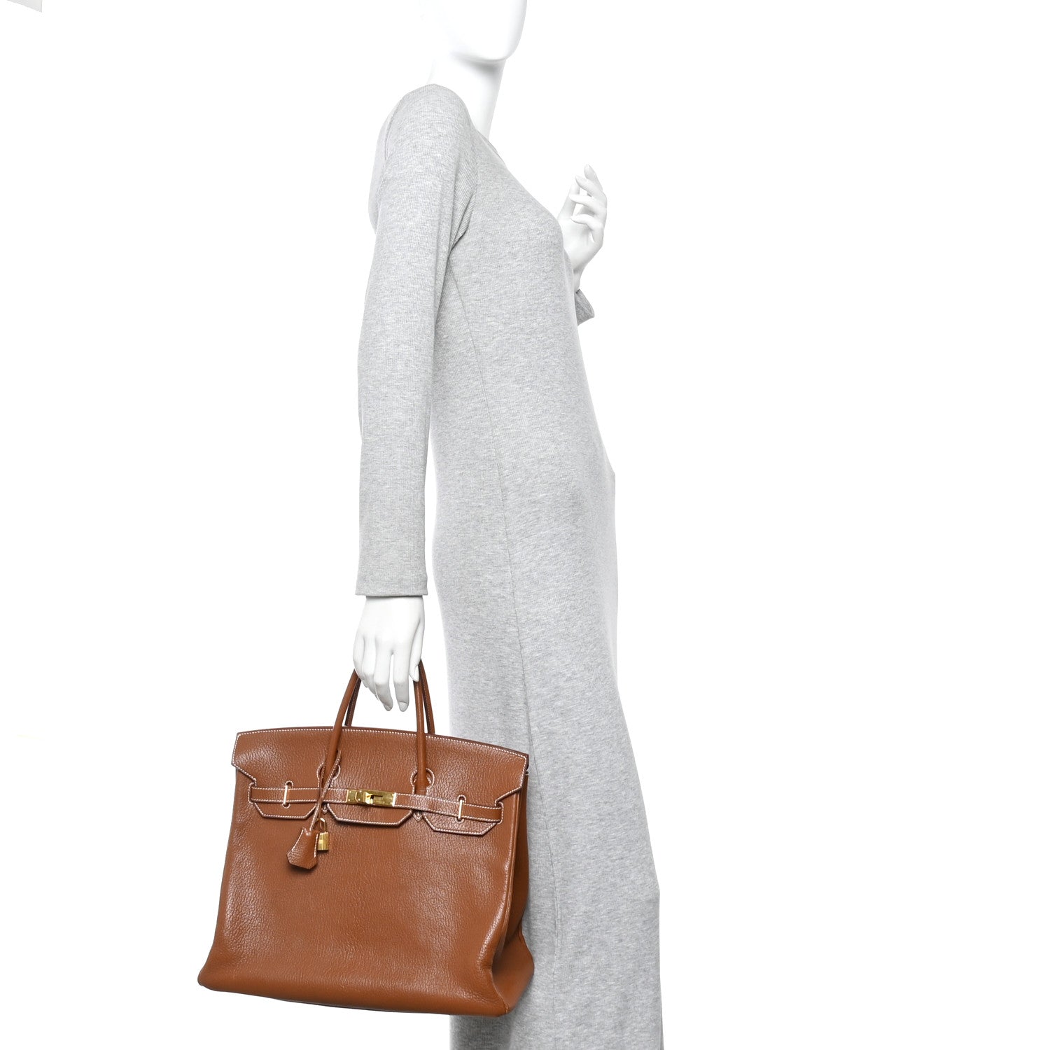 Hermes Chevre de Coromandel HAC Birkin 36 Gold 2 of 10
