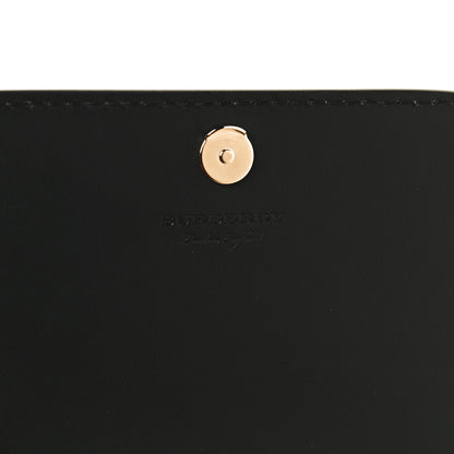 Burberry Grained Calfskin House Check Tartan Mix Hampshire Wallet On Chain Black 6 of 12