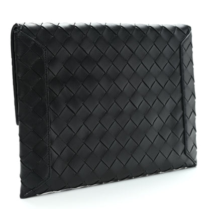 Bottega Veneta Nappa Intrecciato Flap Pouch Black 3 of 7