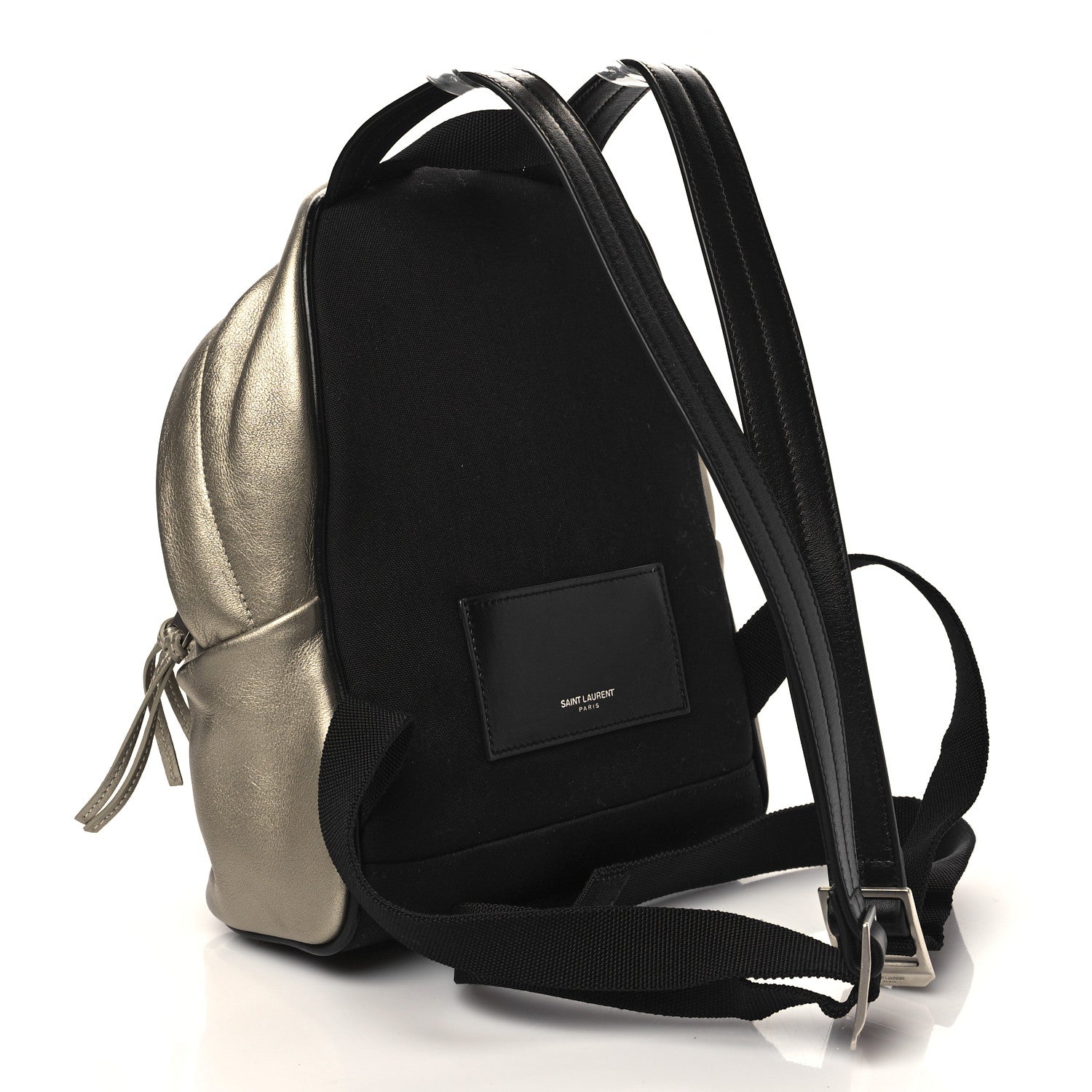 Saint Laurent Metallic Lambskin Mini Toy City Backpack Gold 2 of 5
