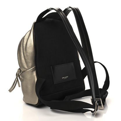 Saint Laurent Metallic Lambskin Mini Toy City Backpack Gold 2 of 5