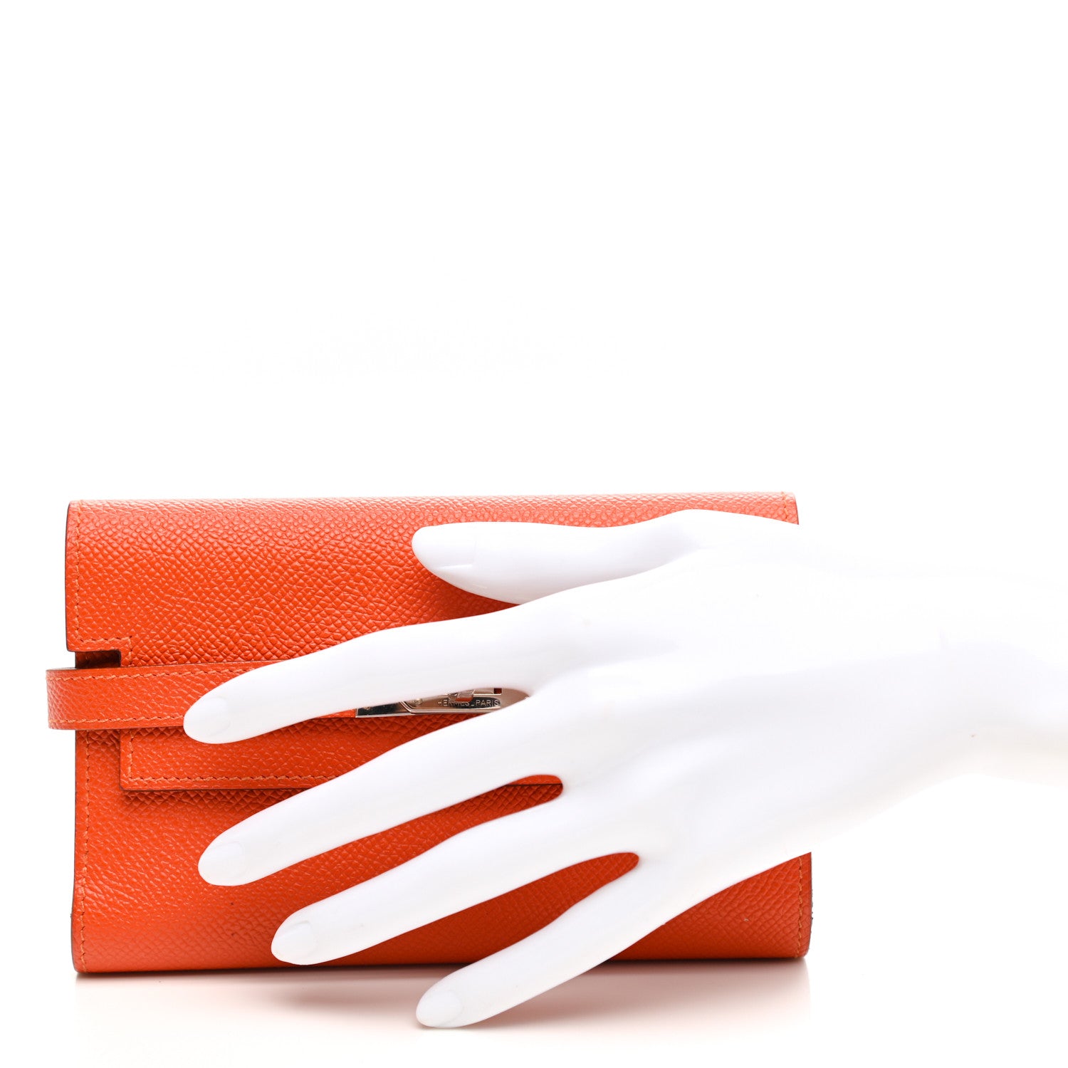 Hermes Epsom Medium Kelly Wallet Feu 2 of 7