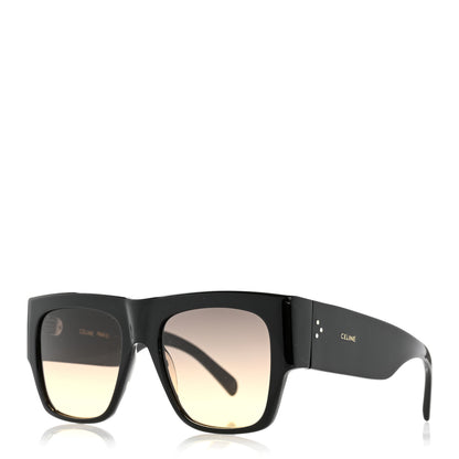 Celine Acetate Rectangular Sunglasses CL4056IN Black 1 of 9