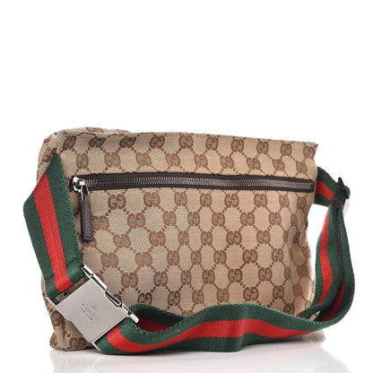 Gucci GG Monogram Double Pocket Belt Bag Dark Brown 3 of 8