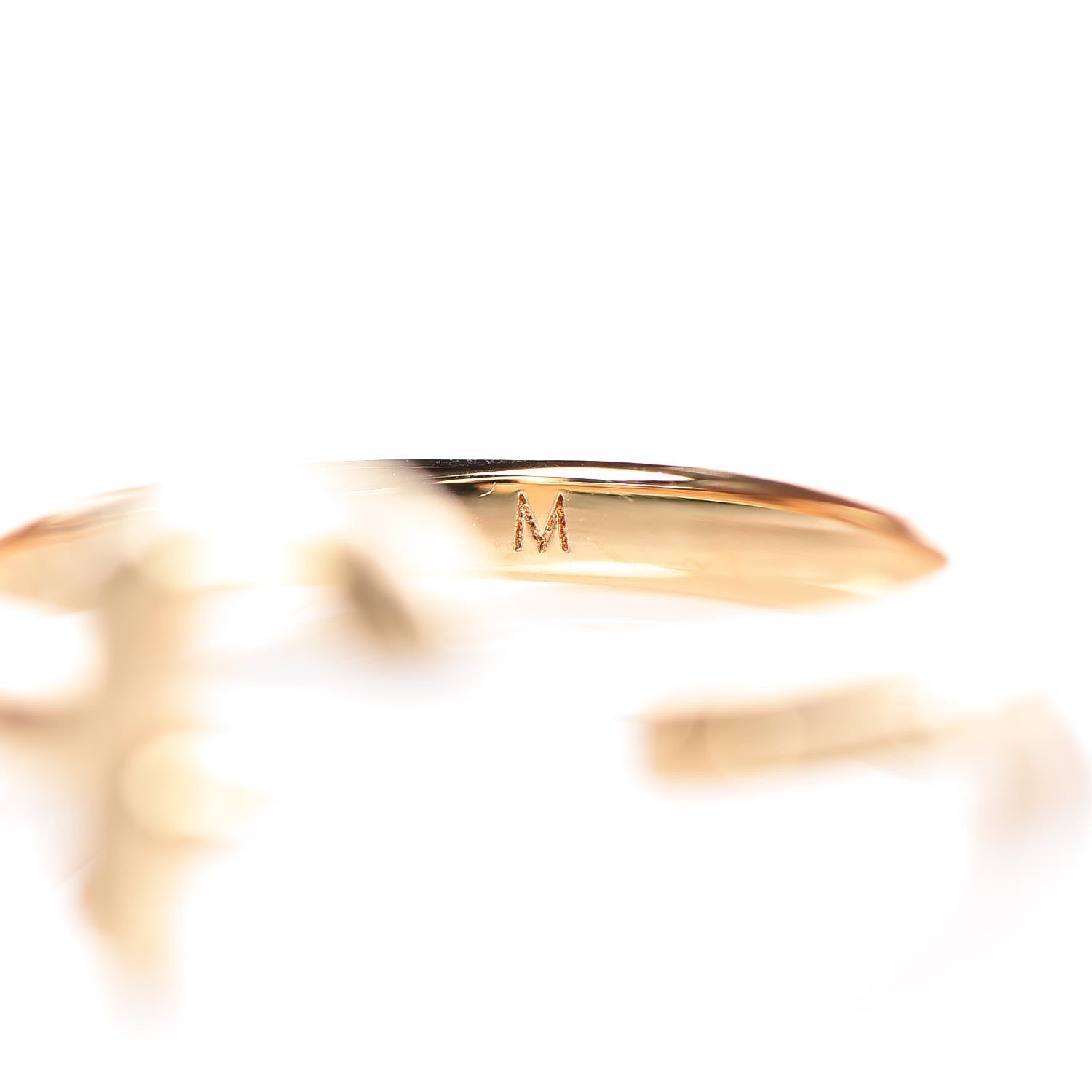 Louis Vuitton LV And Me Letter F Ring M Gold 6 of 7