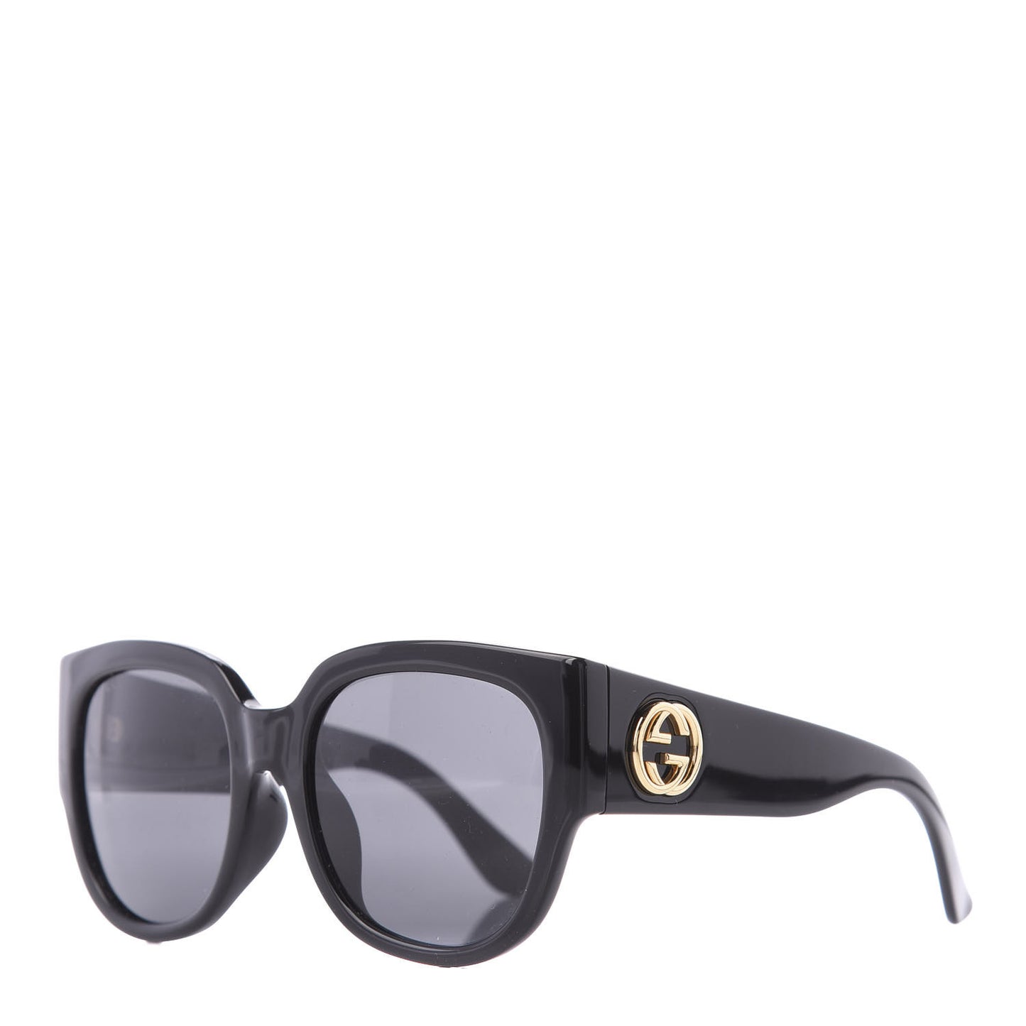 Acetate Square Frame Sunglasses GG0142SA Black