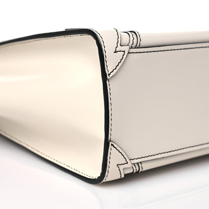 Celine Satin Calfskin Nano Debossed Luggage White 8 of 13