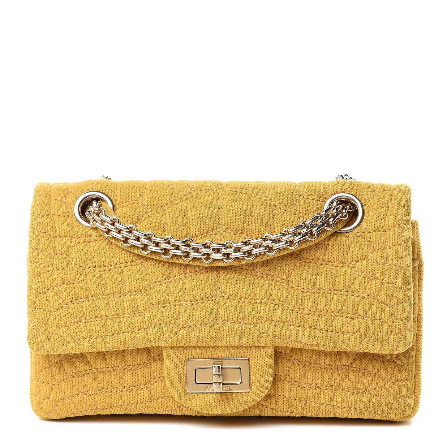 Jersey Crocodile Reissue Flap Yellow