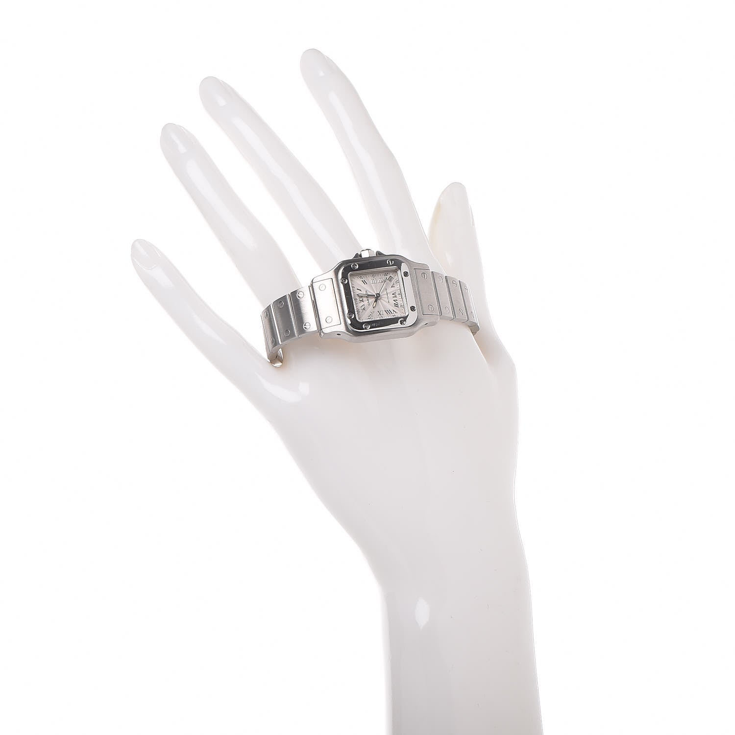 Cartier Stainless Steel 24mm Santos de Cartier Galbee Automatic Watch 2 of 9