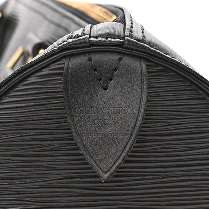 Louis Vuitton Epi Speedy 30 Black 6 of 16