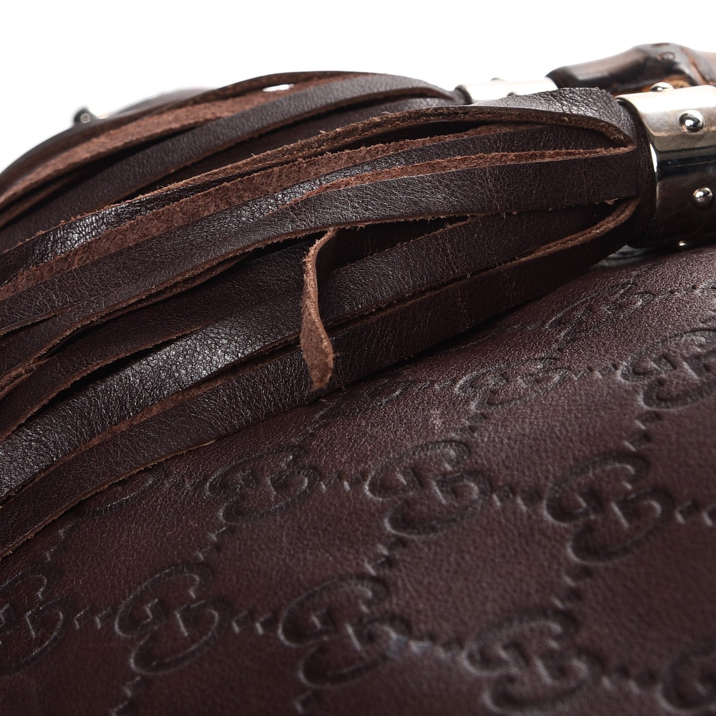 Guccissima Medium Indy Top Handle Hobo Dark Brown