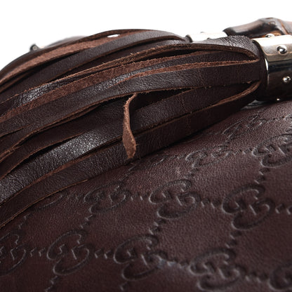 Gucci Guccissima Medium Indy Top Handle Hobo Dark Brown 9 of 13
