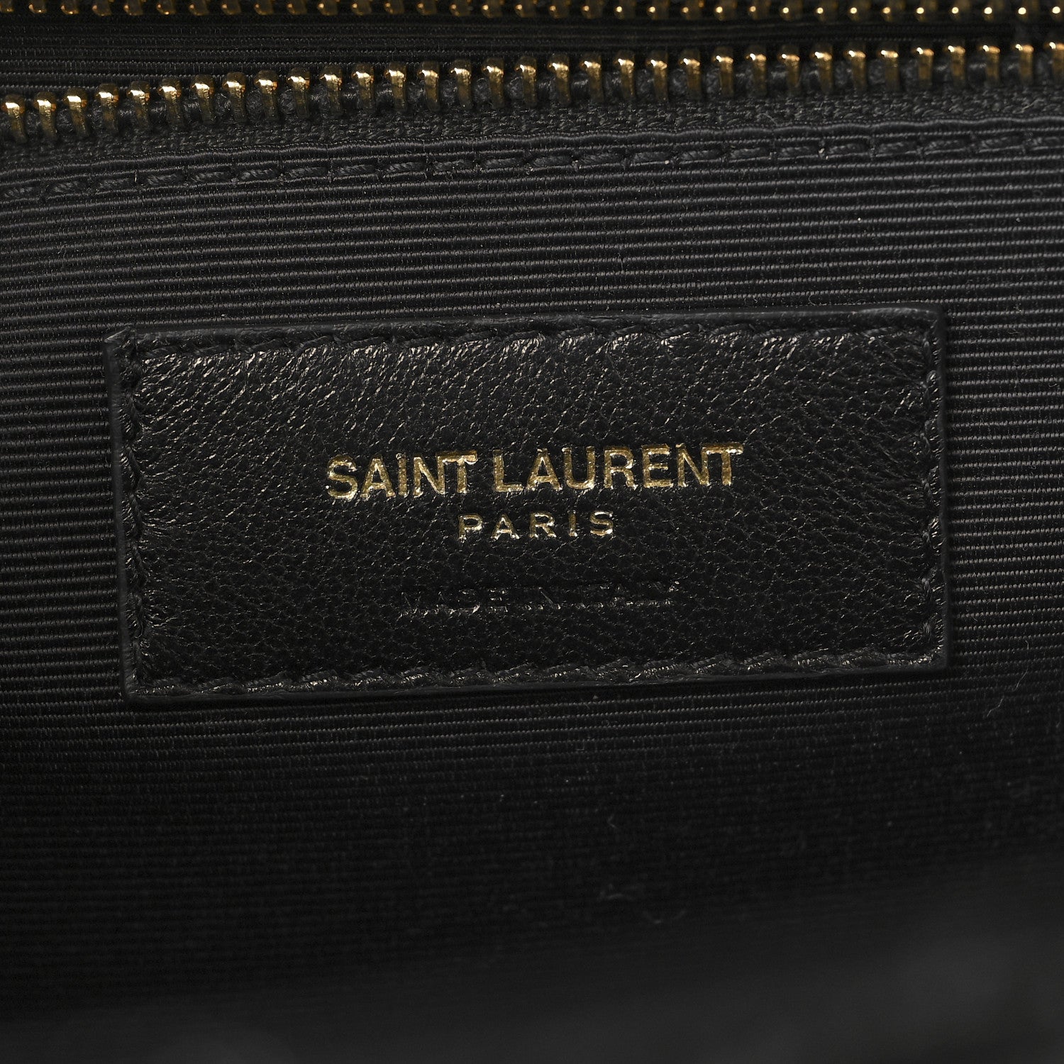 Saint Laurent Grain De Poudre Textured Mixed Matelasse Large Triquilt Monogram Satchel Black 6 of 10