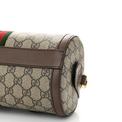 Gucci GG Supreme Monogram Web Small Ophidia Boston Bag Beige New Acero 10 of 11