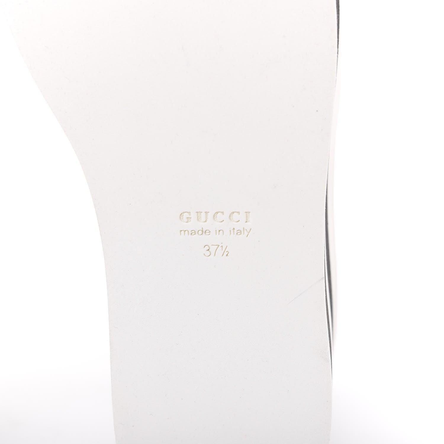 Gucci Malaga Kid Peggy Platform Sneakers 37.5 Black White 6 of 9