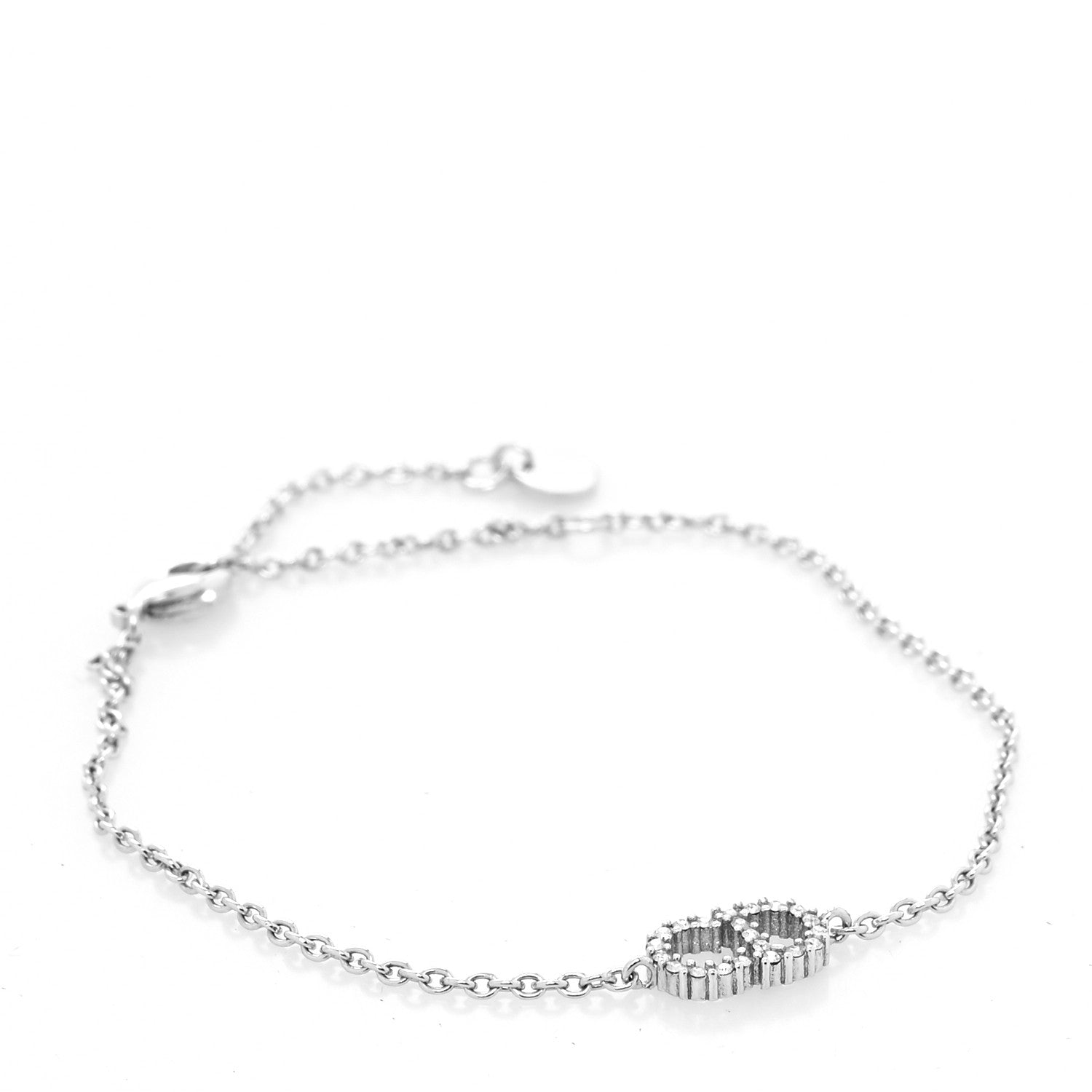 Christian Dior Crystal Clair D Lune Bracelet Silver 1 of 5