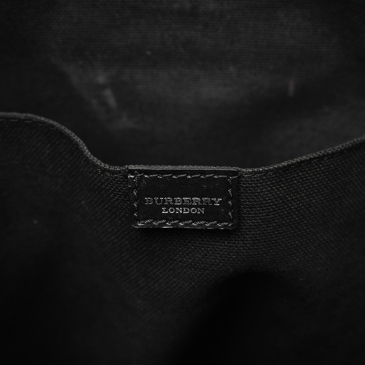 Burberry Canvas House Check Backpack Black 6 of 18