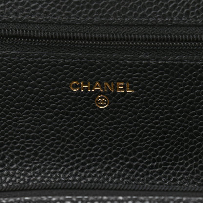 Chanel Caviar Quilted Wallet On Chain WOC Black 6 of 11